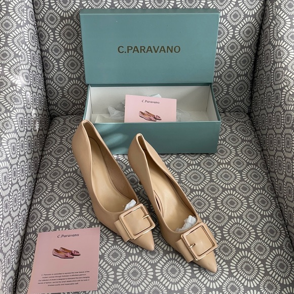 C Paravano Shoes - NWT C Paravanao beige ladies heel
